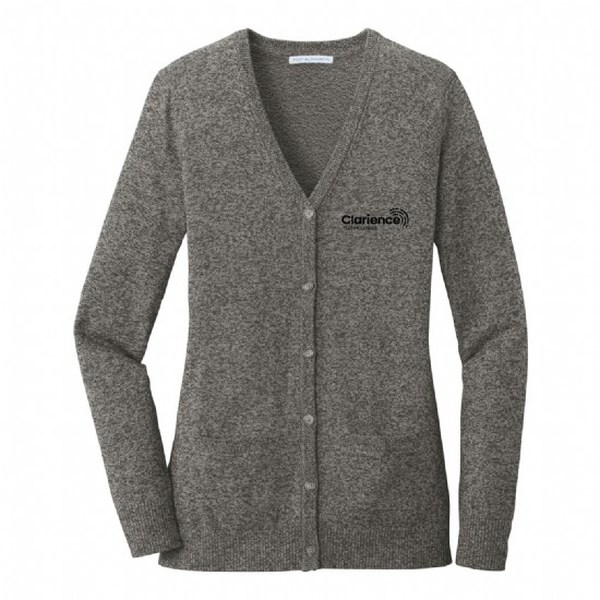 Ladies Marled Cardigan Sweater #2