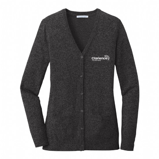 Ladies Marled Cardigan Sweater #3