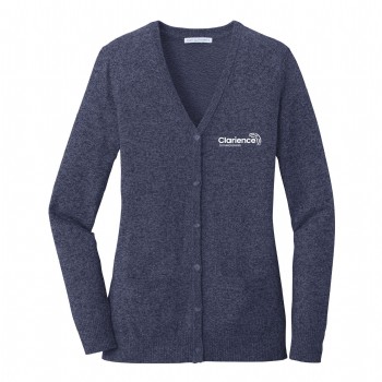 Ladies Marled Cardigan Sweater